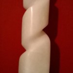 ‘Unfurling’ sculpture carved in alabaster