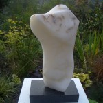 ‘Torso’ stone sculpture carved in alabaster
